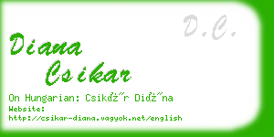 diana csikar business card